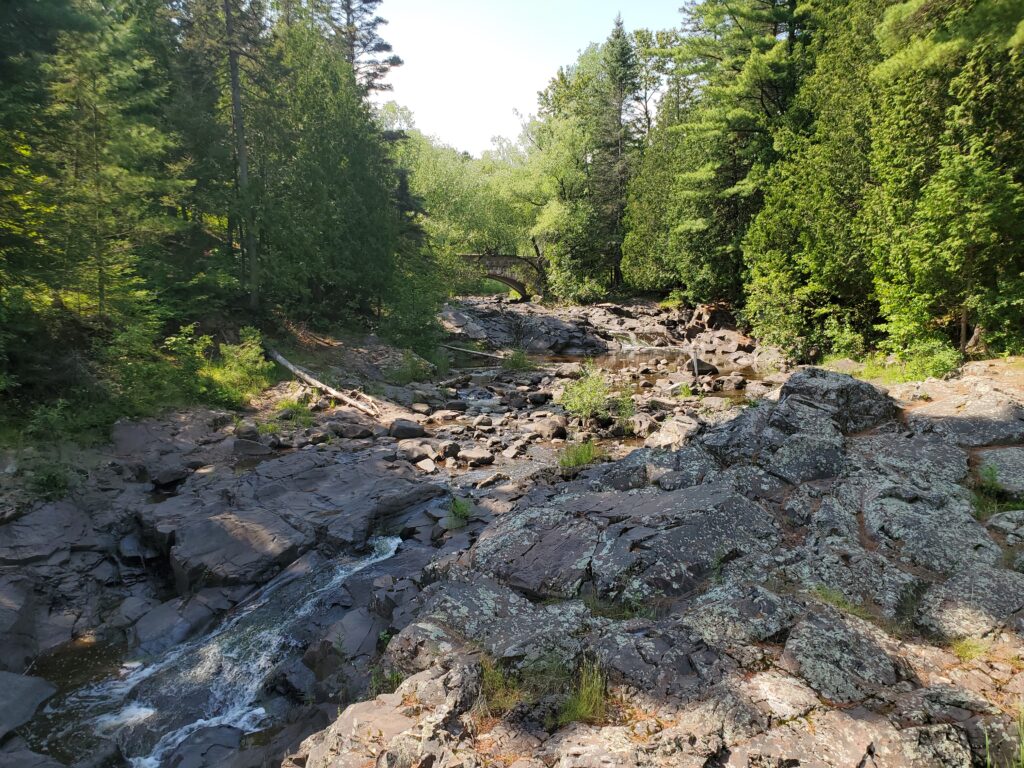This is a picture of Amity Creek in Duluth MN