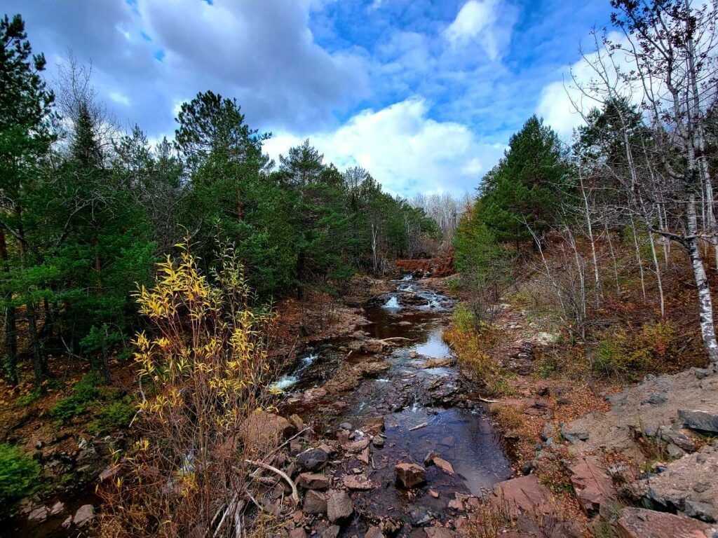 This is a picture of Amity Creek in Duluth Minnesota