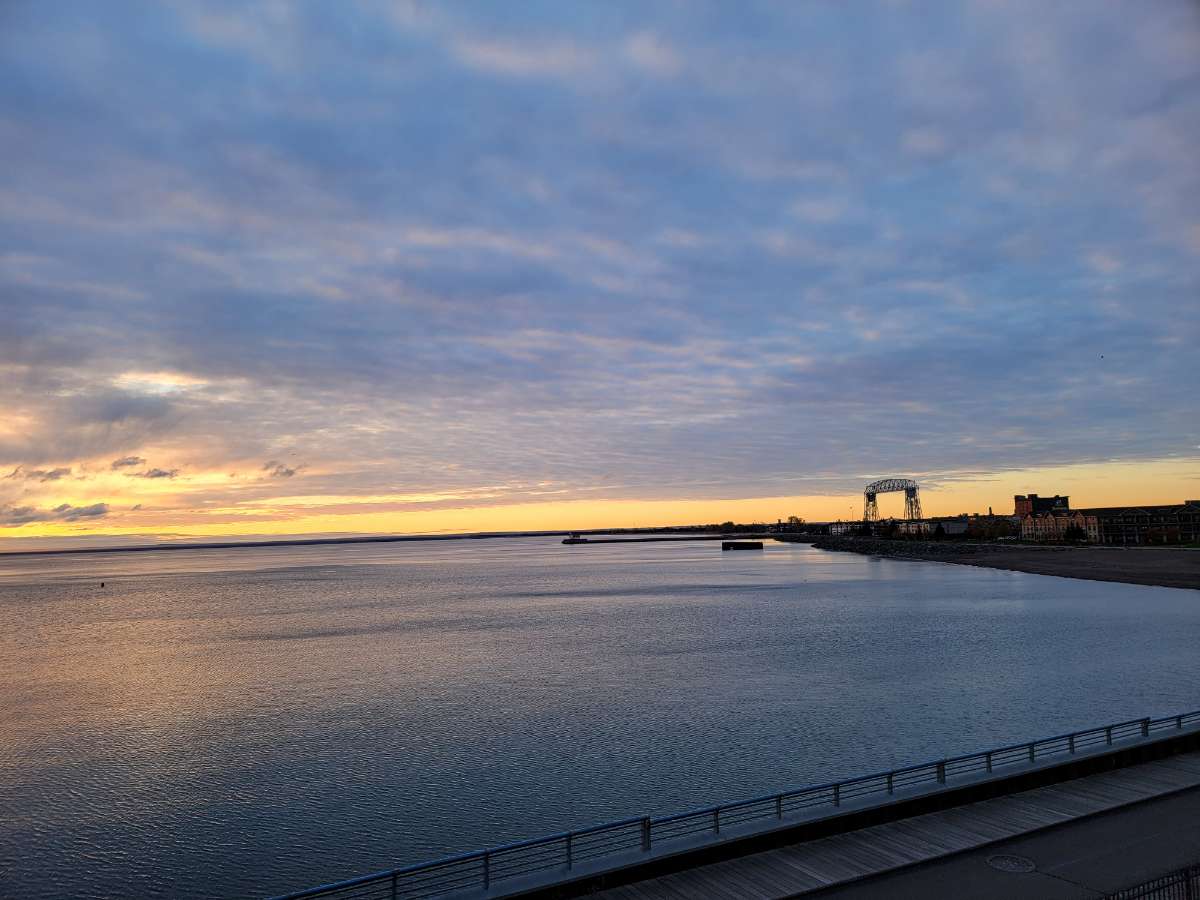 lake-superior-duluth-mn-4 This is the sunset of Lake Superior in Duluth MN
